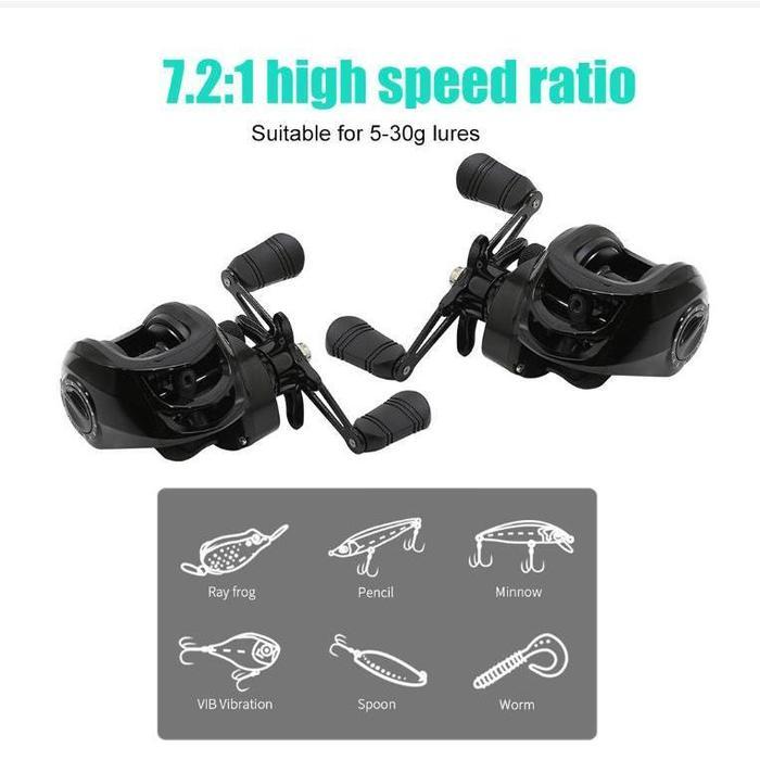 reel Bc WUTOSHU REEL BC SEAKINGS 18+1 BB HANDLE KIRI drag clicker reel daido