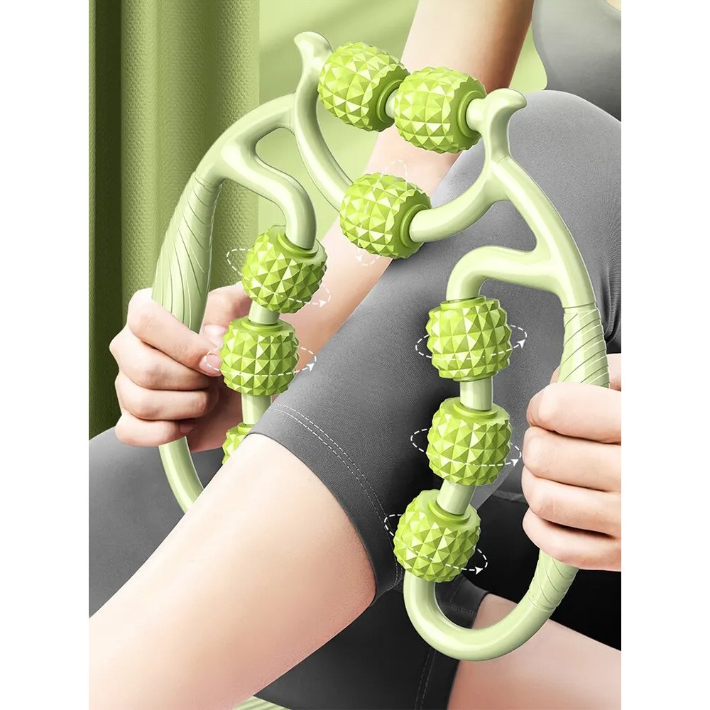 Leg Slimming Artifact 12 Rounds Circular Massage Roller For Muscle Relaxation Stretching Yoga Leg