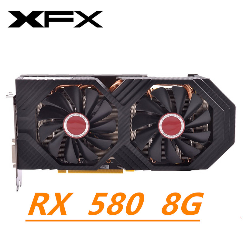 XFX RX 580 8GB AMD Video Card Desktop PC Game Mining 2304SP Computer RTX GTX Super 560 570 4BG
