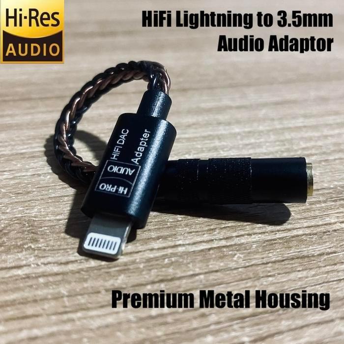 Custom Converter Lightning to 3.5mm Jack Audio Dac Adapter iPhone