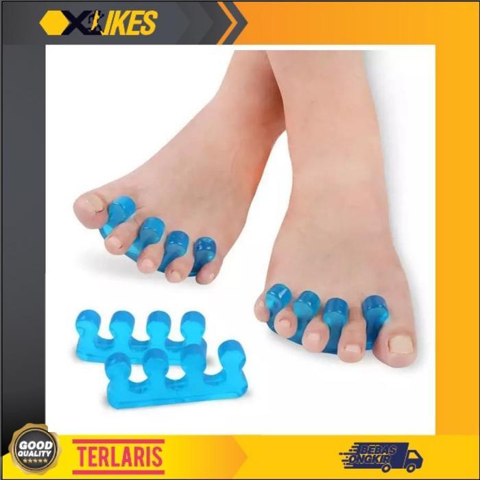 Korektor Separator Jari Jempol Kaki Bunion Pemisah Jari Kaki Silikon
