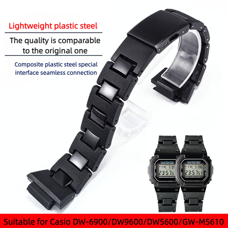 For Casio G-Shock Dw-6900/Dw9600/Dw5600/Gw-M5610 High Quality Plastic Watchband Men Watch Strap