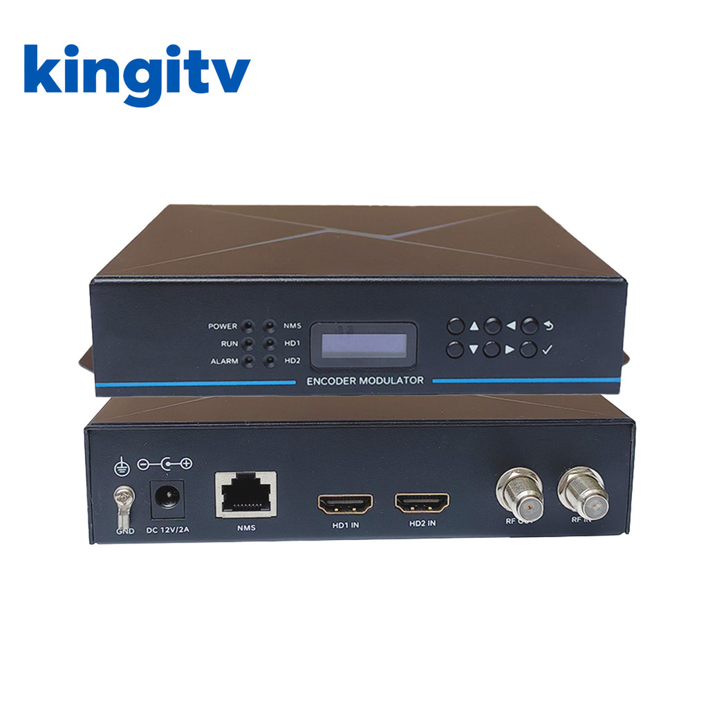 BELI SEKARANG 2 Channel HD to RF DVB-T DVB-C ATSC ISDBT HDTV Modulator Hotel TV System HDmi Encoder 