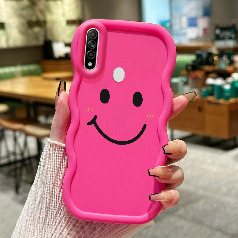 Casing Untuk OPPO A31 2020 A8 Case Casing Senyum Rainbow pola HP Cesing lunak Silikon Softcase Macar