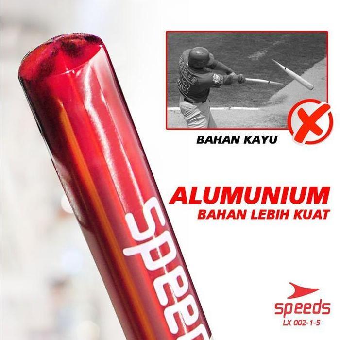 Stick Bat 82Cm Tongkat Baseball Stik Aluminium Pemukul Kasti Outdoor Bola 32Inci 002-1 Pasti Ori