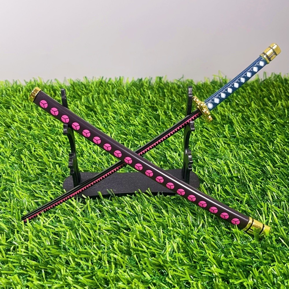 JUAL  10inch Steel Roronoa Zoro Katana Original Samurai Sabre Metal Anime Zoro Sword Iron Ninja Knif