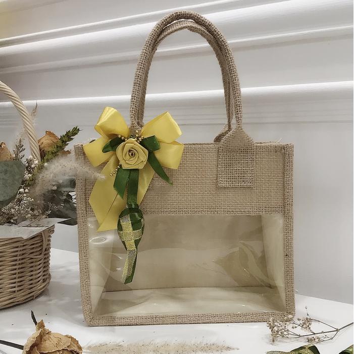 TAS KARUNG GONI HAMPERS PACKAGING LEBARAN IDUL FITRI ESTETIK AESTHETIC