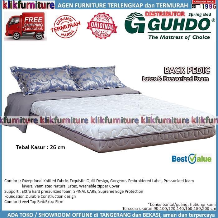 Kasur / Matras Springbed Guhdo BACK PEDIC Latex - Set 90x200cm