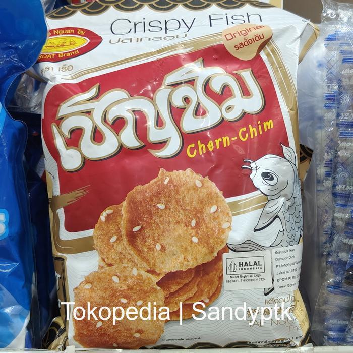Crispy Fish Boat Brand Perahu Keripik Sate Ikan Thailand Tae Nguan Tai Besar