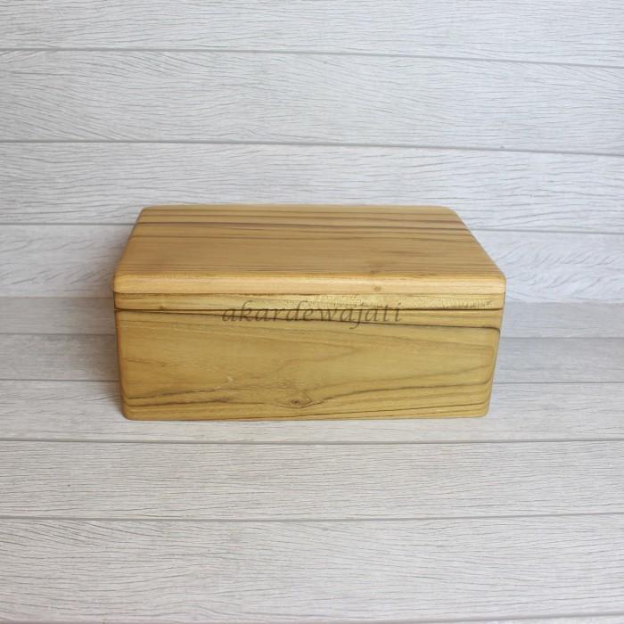 Box Kayu Jati Kotak Kayu Jati Kotak Penyimpanan Storage Box