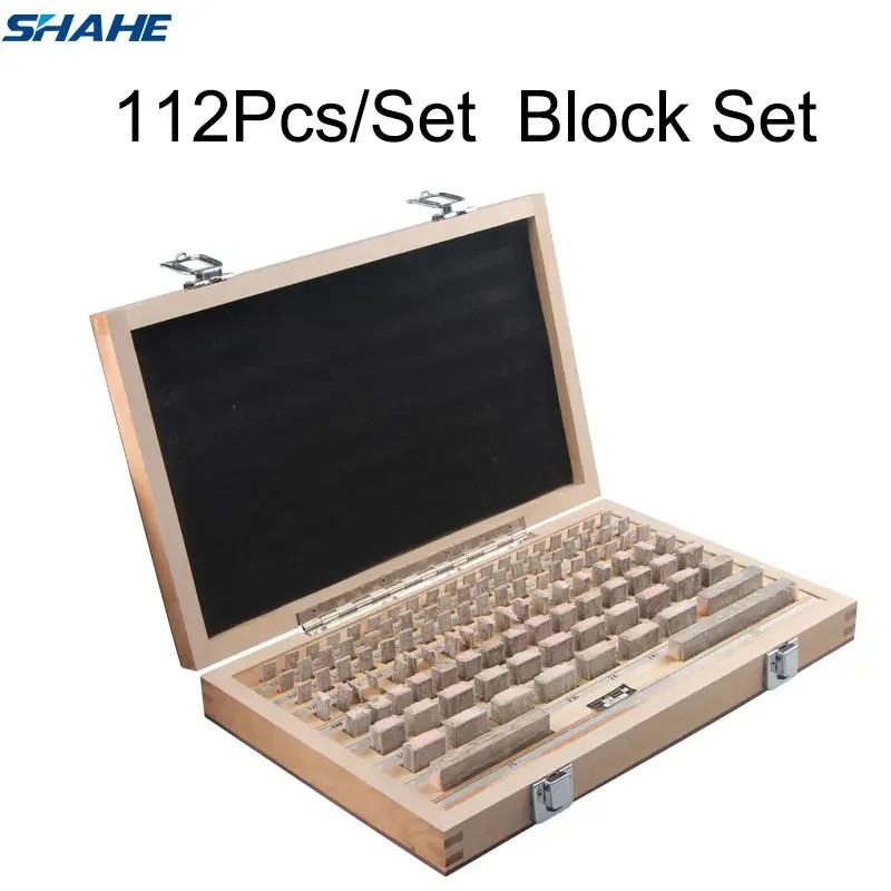 PROMO HARI INI  Shahe Block Gauge 112Pcs/Set 1 Grade 0 Grade Caliper Block Gauge Inspection Block Ga