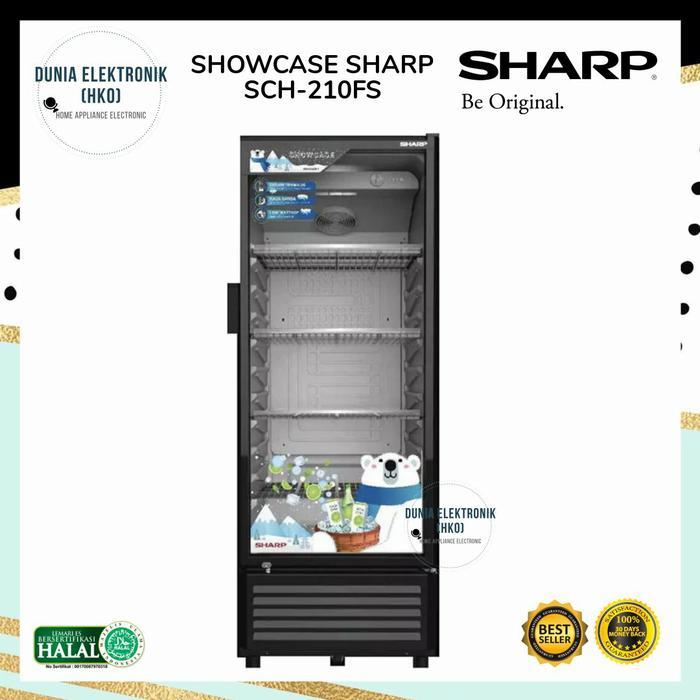 SHOWCASE SHARP SCH-210FS SHARP SCH210 DISPLAY COOLER LEMARI PENDINGIN