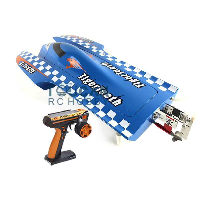 E22 Fiber Glass Blue Electric High Speed Racing RTR RC Boat W/ MotorServo ESC Battery Toucan Toys