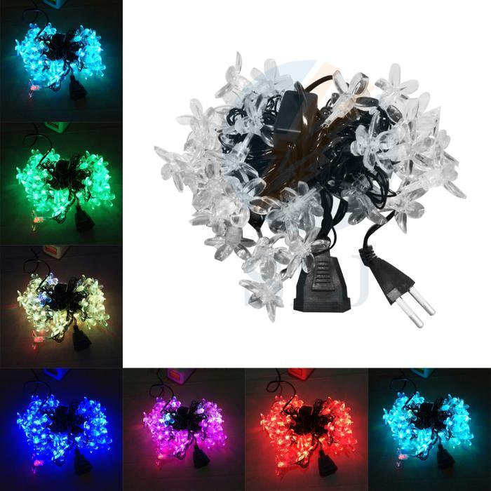 LDI LAMPU LED MOTIF BUNGA RGB 5M 50LEDS