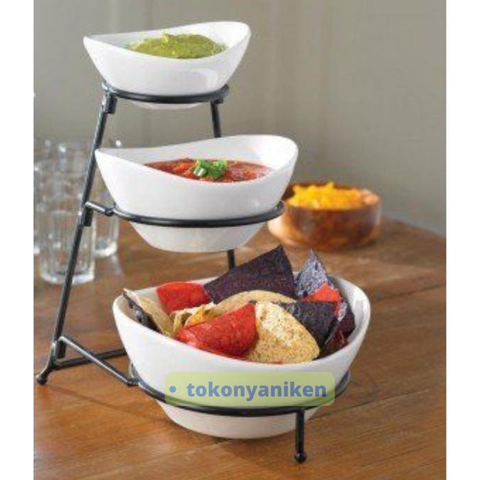 set wadah saji serving tray wadah saji prasmanan set mangkuk