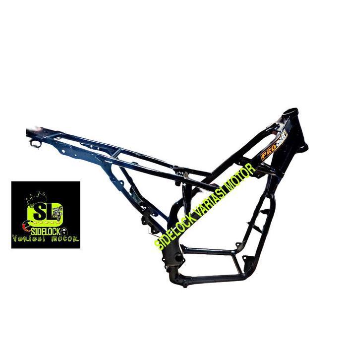 SIPA KIRIM FRAME KERANGKA KLX COSTUM BBEBAS REQUEST PNP MESIN - Hitam, MEGAPRO