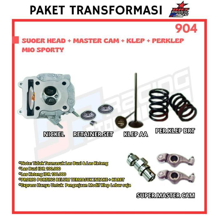 Brt Promo 904 Mio Sporty Head - Klep - Per Klep - Master Cam
