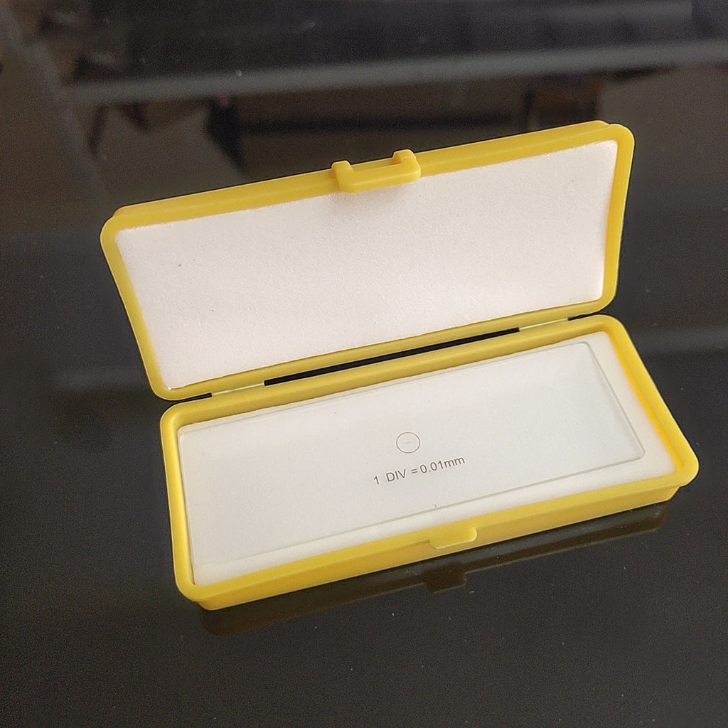 0.01mm Optical Glass Microscope Calibration Slides Eyepiece Reticle Ruler Microscope Stage Micromete