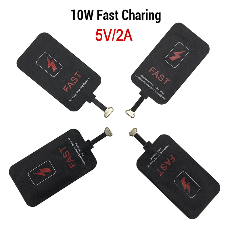 5V/2A 10W Wireless Charger Receiver For iPhone Xiaomi Samsung Huawei Wireless Charging Adapter Mat