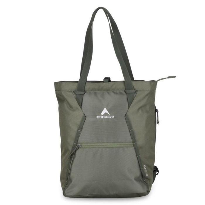 terlaris Tas Wanita Tote Bag Eiger 910007781 Olive Flux 18 Totebag 100% ori