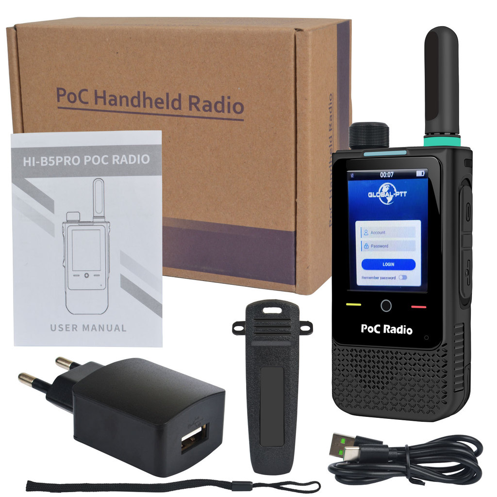 Hiroyasu Hi-B5Pro 4G Lte G Zello Real-Ptt Global-Ptt Pocstars Poc Walkie Talkie Android8.1 1Gb Ram