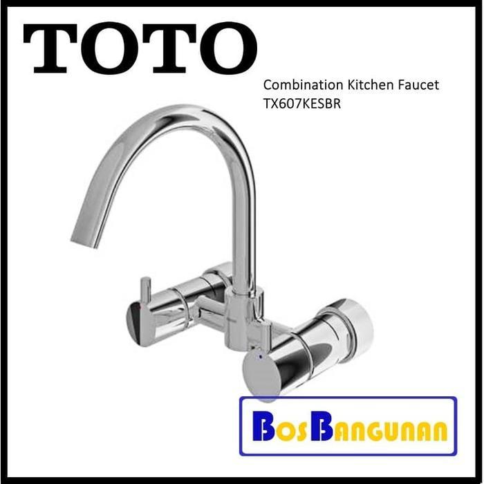Kran Dapur TOTO TX607KESBR (Hot&Cold) / Keran Dapur TOTO TX 607 KESBR / Combination Kitchen Faucet