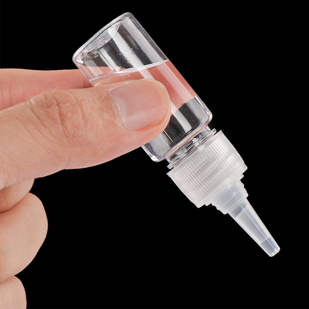 5pcs Refillable Dropper Bottle Empty Squeeze Bottle With Childproof Cap Plastic Nozzle Dropper Cap