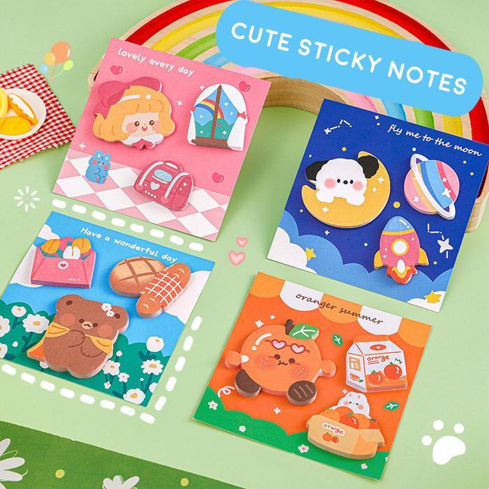 Summer Study Time Sticky Notes Set - Cute Sticky Notes