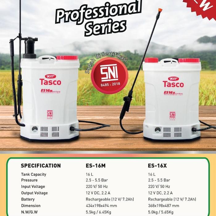 ALAT SEMPROT HAMA ELEKTRIK 16 LITER TASCO ES 16X / SPRAYER ELEKTRIK TASCO ES 16X