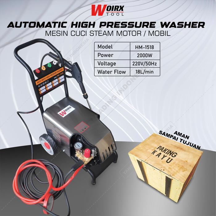 WOIRX JET CLEANER 200 BAR HIGH PRESSURE MESIN SEMPROT CUCI MOTOR MOBIL