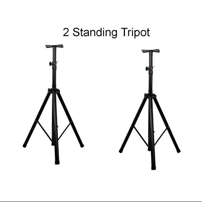 PROMO Paket Sound System Speaker Aktif HUPER JS10 15 Inch 2 Subwoofer Mixer 8 Ch Ashley 2 Mic