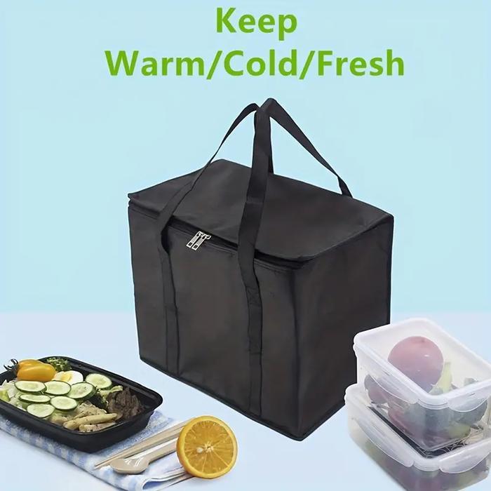 Tas Bekal Aluminium Foil Pendingin Penghangat Makanan Minuman Asi Cooler Bag Thermal Insulated Jumbo