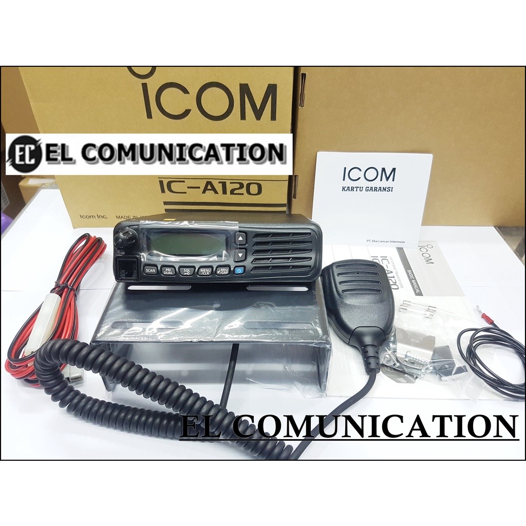 Radio Rig Mobil AirBand ICOM IC A120 ICA120 IC A120 Ori Baru Garansi Resmi