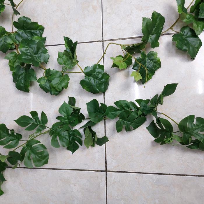 Tanaman hias rambat plastik palsu artificial dekorasi
