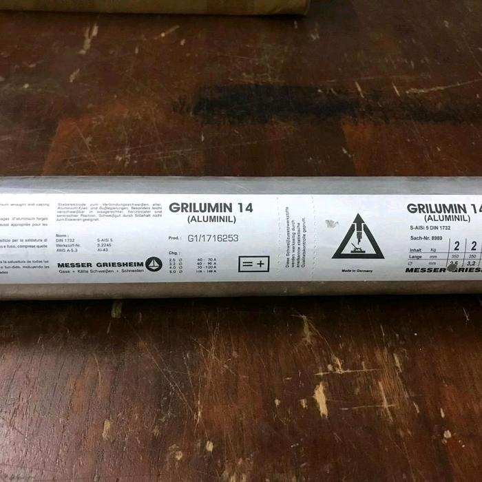 Kawat las listrik stick aluminium 4043 2.5mm eceran 1kg