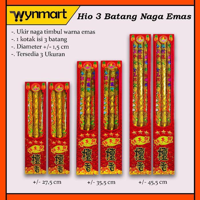 Dupa / Hio 3 Batang Ukir Naga Wangi Cendana Kotak