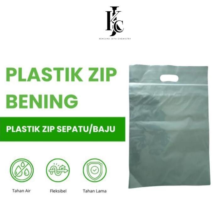 Plastik sepatu/ Plastik zip sepatu ziplock laundry sepatu baju 100pcs