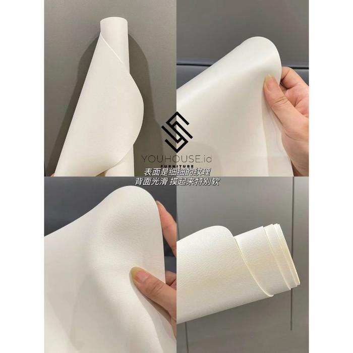 Taplak Meja Polos Putih White/Alas Meja Kulit/Taplak Meja Bulat/Taplak Meja Panjang/Taplak Meja