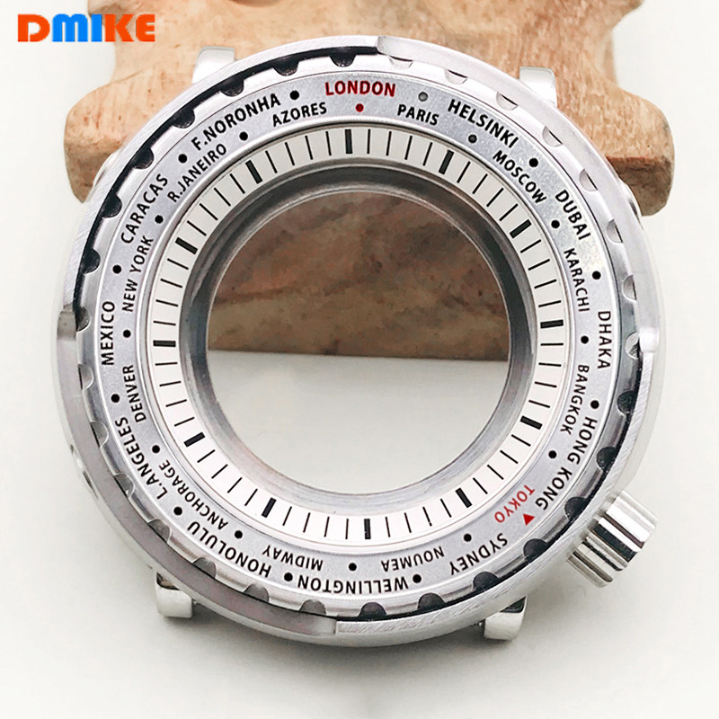 47mm Tuna Can Watch Case NH35 NH36 Case Fit For NH34 NH35 NH36 7S26 Movement Transparent Back Cover