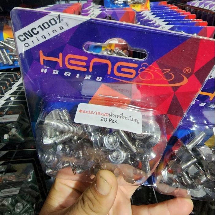 Termurah Baut Stainless Big Head 2Kunci 6X15Mm 6X20Mm Drat 10 Panjang 1,5Cm Dan 2Cm Original Heng