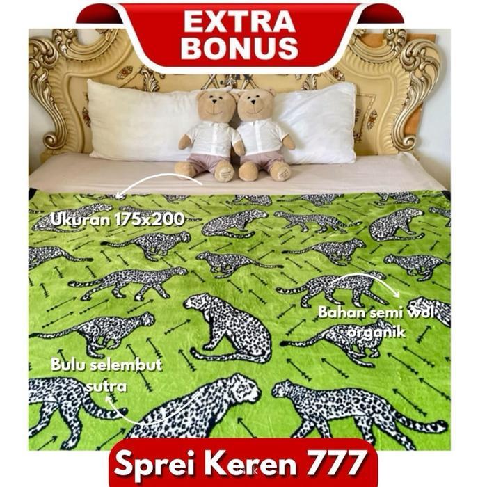Selimut Ahjuccy Uk175X200 CM Korea Organik Halus Wol Kado - Selimut Organik Semi Wol Hadiah