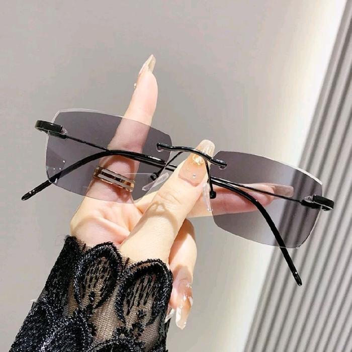 Kacamata Minus Anti Radiasi Blueray Photocromic Pria Wanita Tanpa Frame Eyewear Exclusive - Glasses