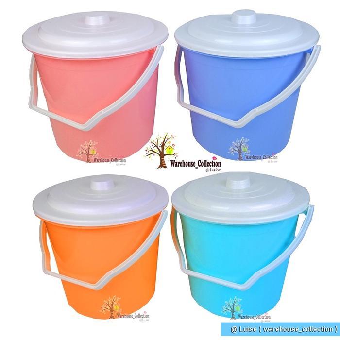 Ember Pastel 4 Galon (15 Liter)/ 6 Galon(22 Liter)/Ember Tutup Warna Warni /Ember Tebal Pastel Seri