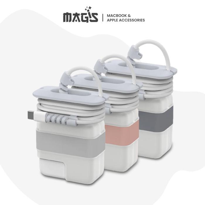 Premium Cover Charger Macbook 01 Case Pelindung Kabel Casing Pelindung Adaptor Original