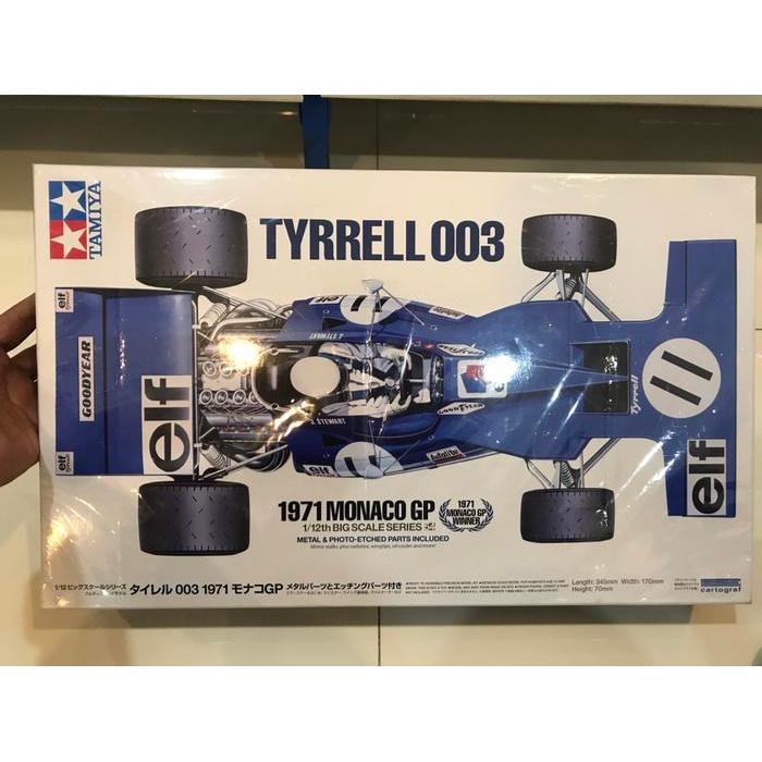 TAMIYA F1 TYRELL 003 1/12 big scale series - Tamiya Model Kit