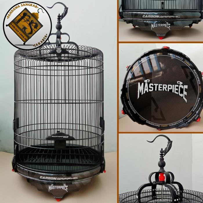 SANGKAR/KANDANG MURAI MASTERPIECE CARBON JERUJI FIBER