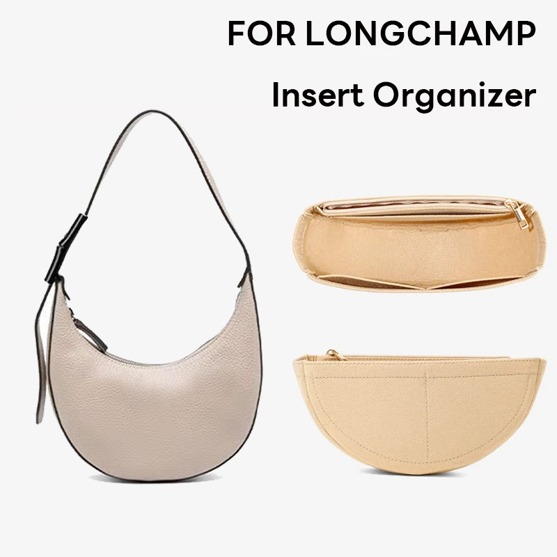 Bag Organizer For Longchamp ROSEAU Essential Hobo Handbag Inner Bag Makeup Travel Purse Storage Tote