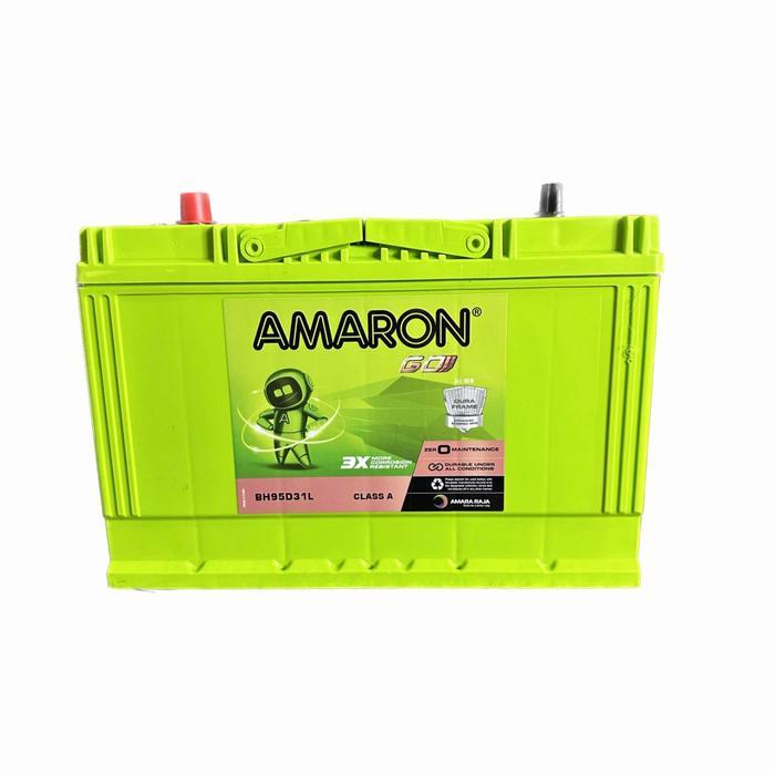 AKI MOBIL TOYOTA FORTUNER AMARON 95D31L AKI KERING ORIGINAL