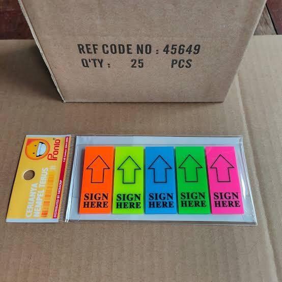 Sign Here Pronto / Penanda Kertas Pronto ( 1 Pad)