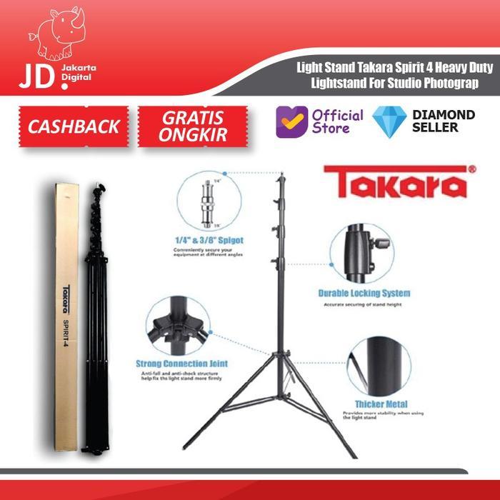 Light Stand Takara Spirit 4 Heavy Duty Lightstand For Studio Photograp